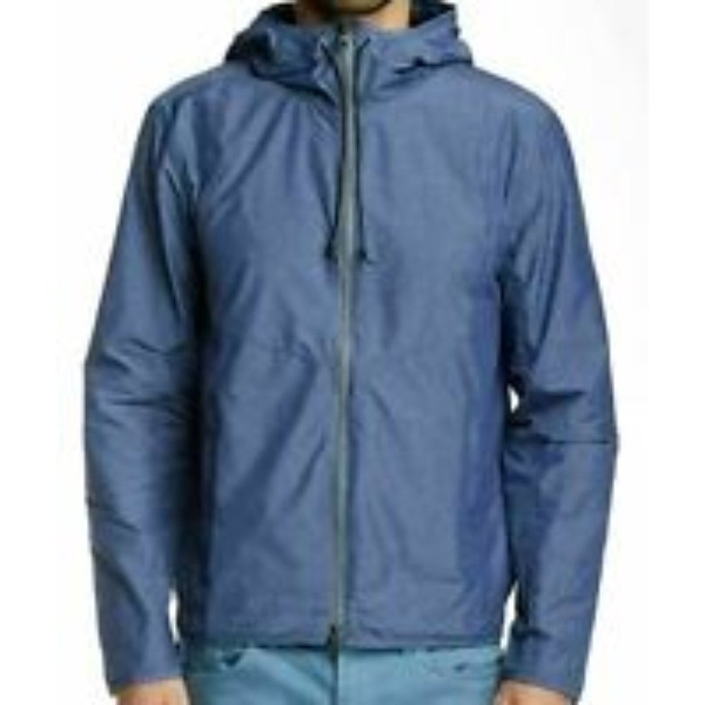 Onia Parker Waterproof Hooded Jacket XL Navy $195